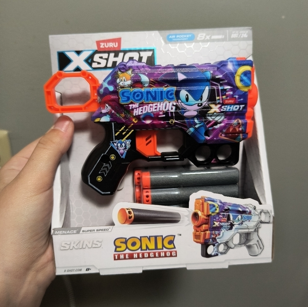 Nerf Sonic the Hedgehog Blaster - Black and Orange